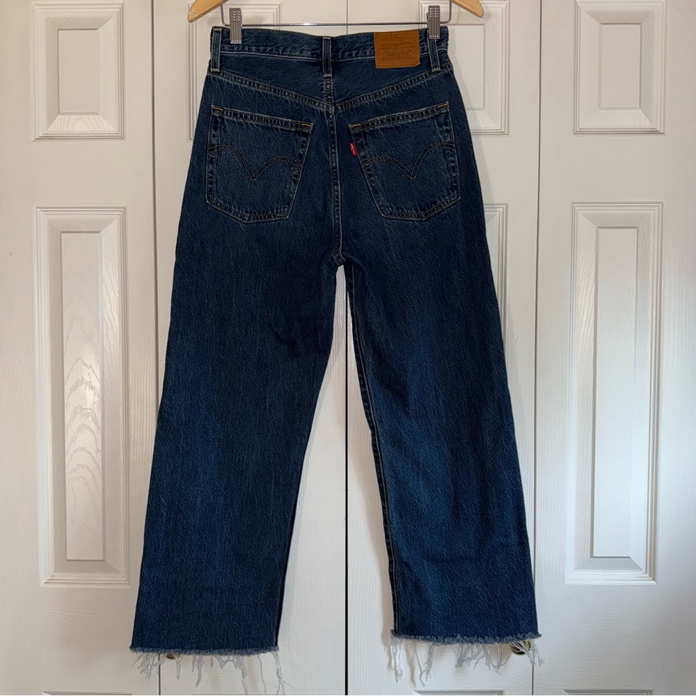 Levi’s ribcage straight ankle fray Jean 27/L25/1/2 - Picture 5 of 13